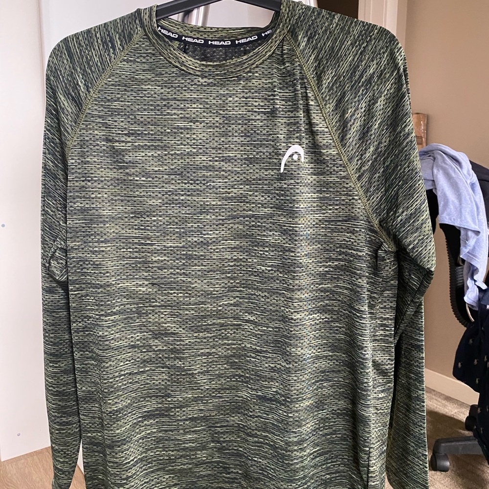 Head Green Long Sleeve Athletic Shirt